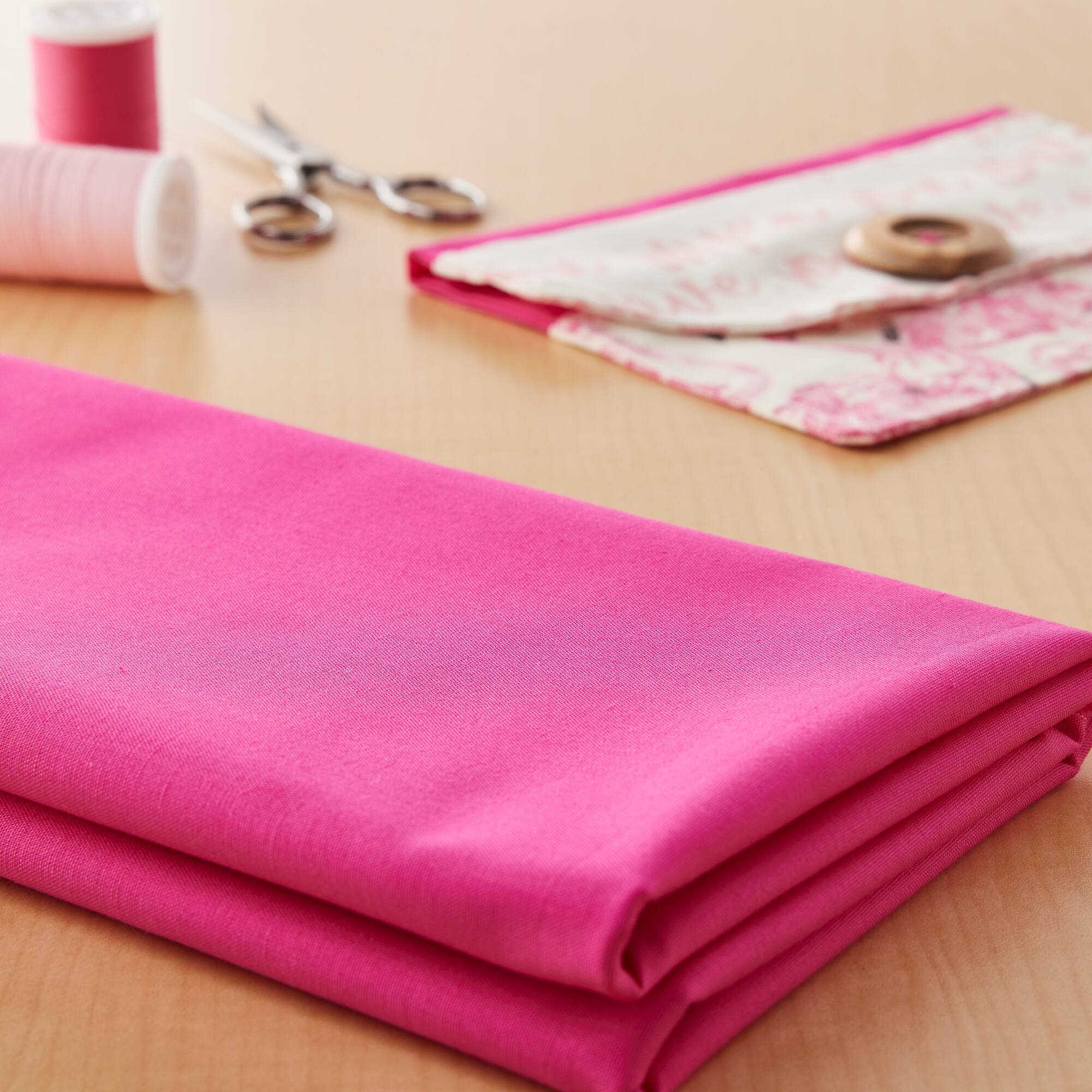 Northcott Premium Quilt Solid Fuchsia Cotton Fabric